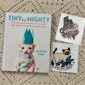 Kitten Lady book + two stickers